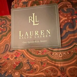 New Vintage Ralph Lauren Brianna Elizabeth Queen Flat Sheet